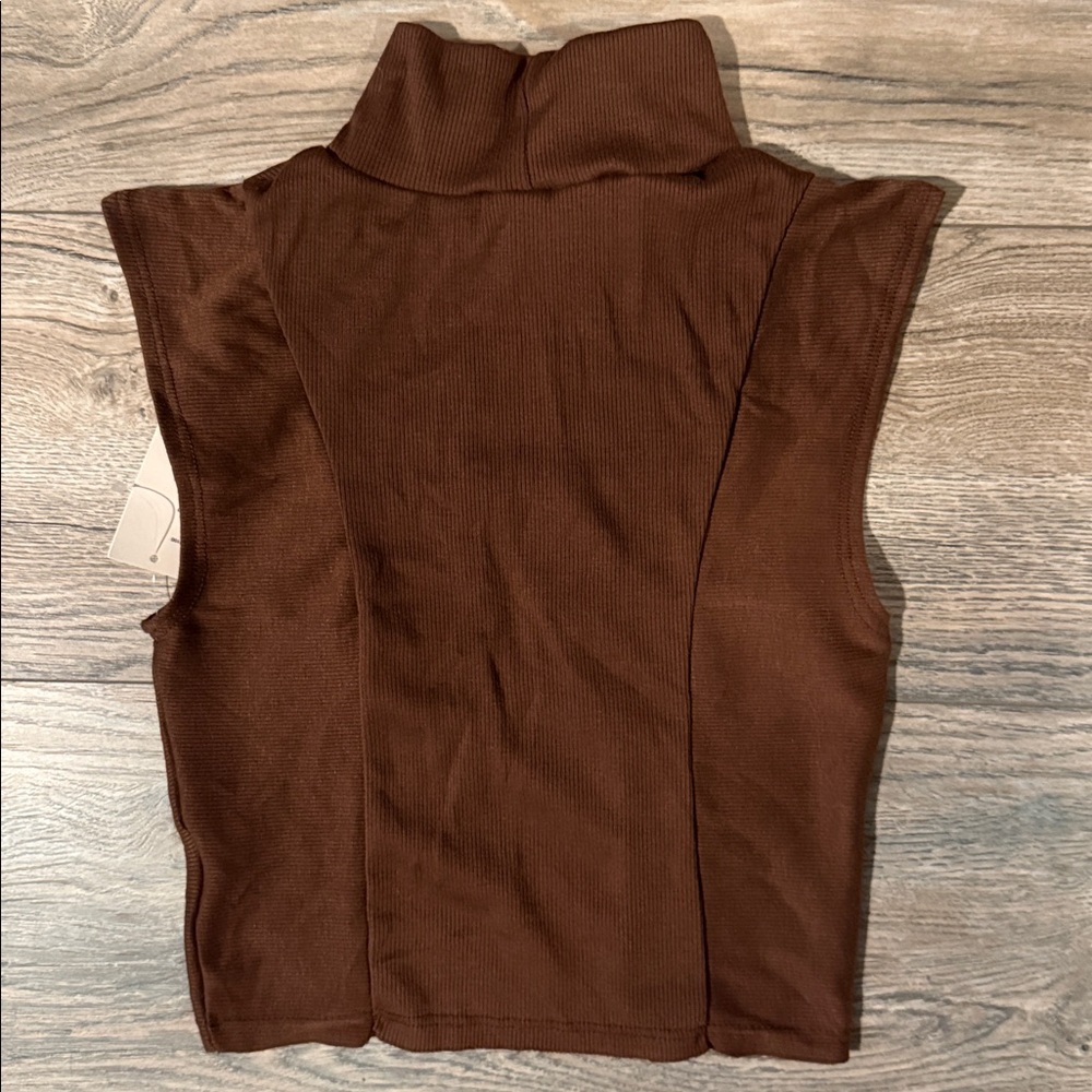 Urban outfitters Brown Sleeveless Turtleneck Top - Picture 8 of 11